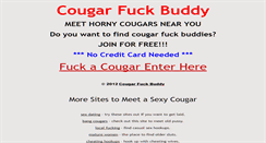 Desktop Screenshot of cougarfuckbuddy.com