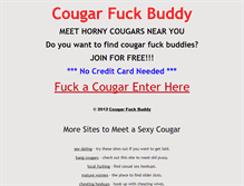 Tablet Screenshot of cougarfuckbuddy.com